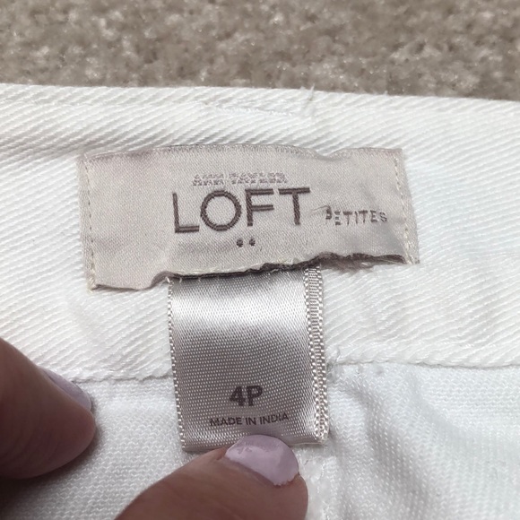 Loft white denim skirt - Picture 3 of 3